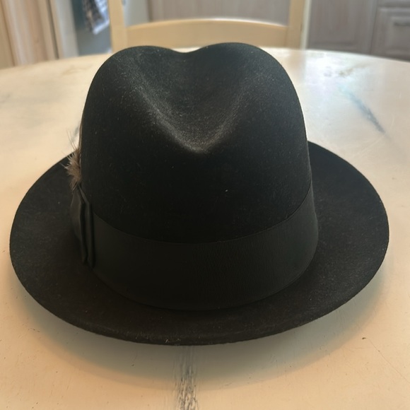 Stetson Royal Quality Black Fedora - Picture 3 of 7